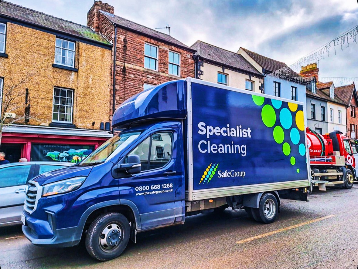 SafeGroup specialist cleaning van